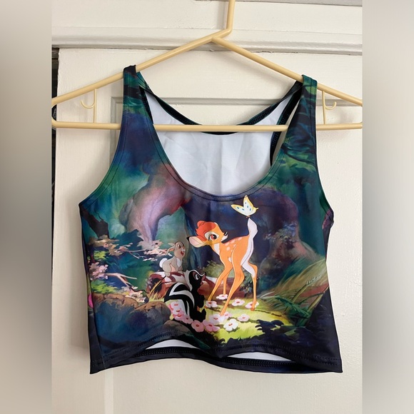 Blackmilk reversible Disney Bambi crop tank size medium - Picture 6 of 15